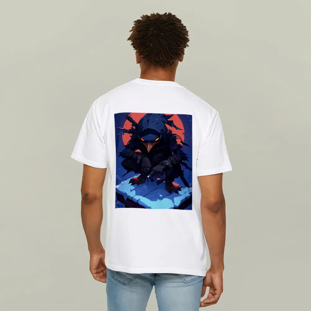Ninja Crow Warrior Dark Anime Night Art – T-Shirts