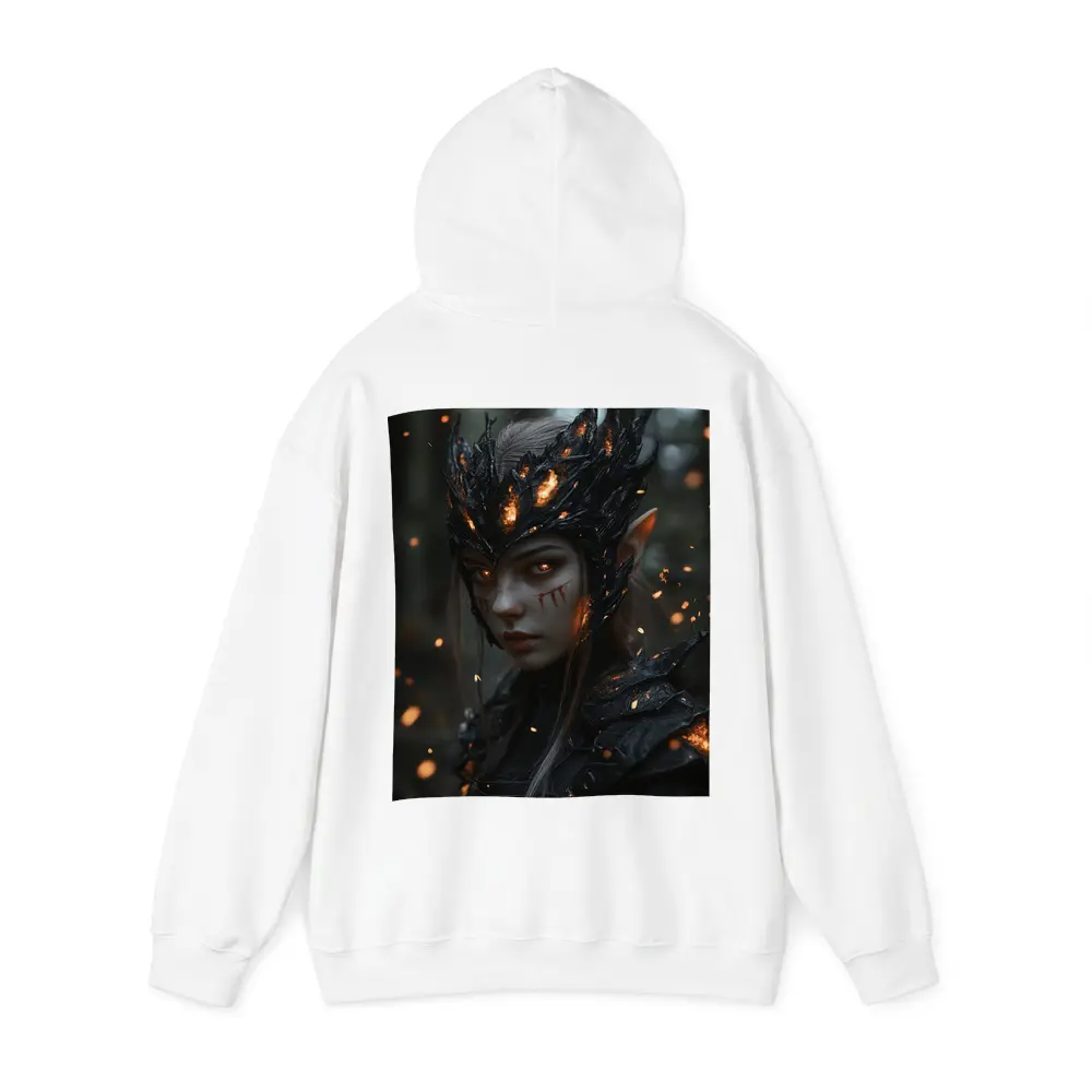 Dark Elf Warrior Forest Fire Fantasy Art – Hoodies