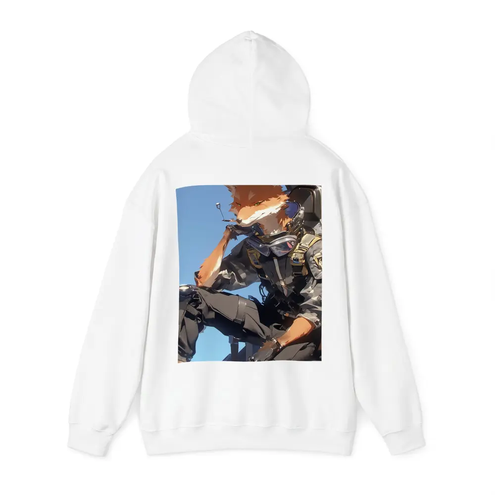 Anime Fox Warrior Tactical Gear Blue Sky – Hoodies