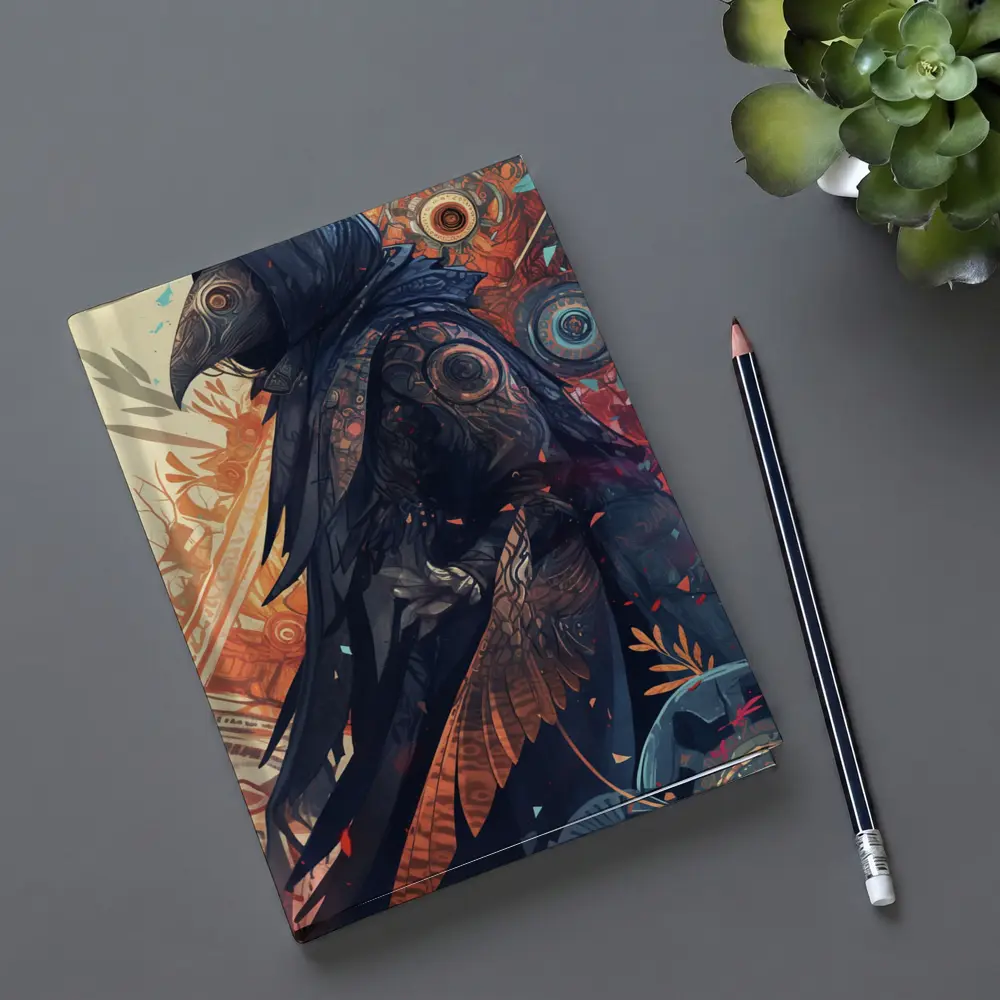Plague Doctor Dark Fantasy Ornate Background – Notebooks