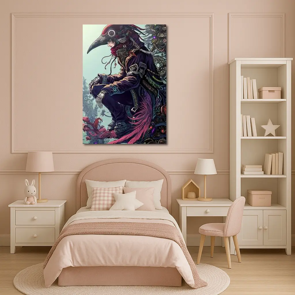 Plague Doctor Steampunk Fantasy Dark Art – Wall Art
