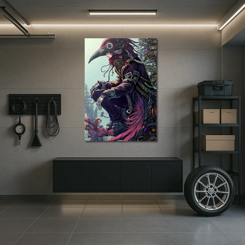 Plague Doctor Steampunk Fantasy Dark Art – Wall Art