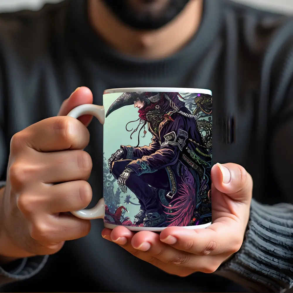 Plague Doctor Steampunk Fantasy Dark Art – Mugs