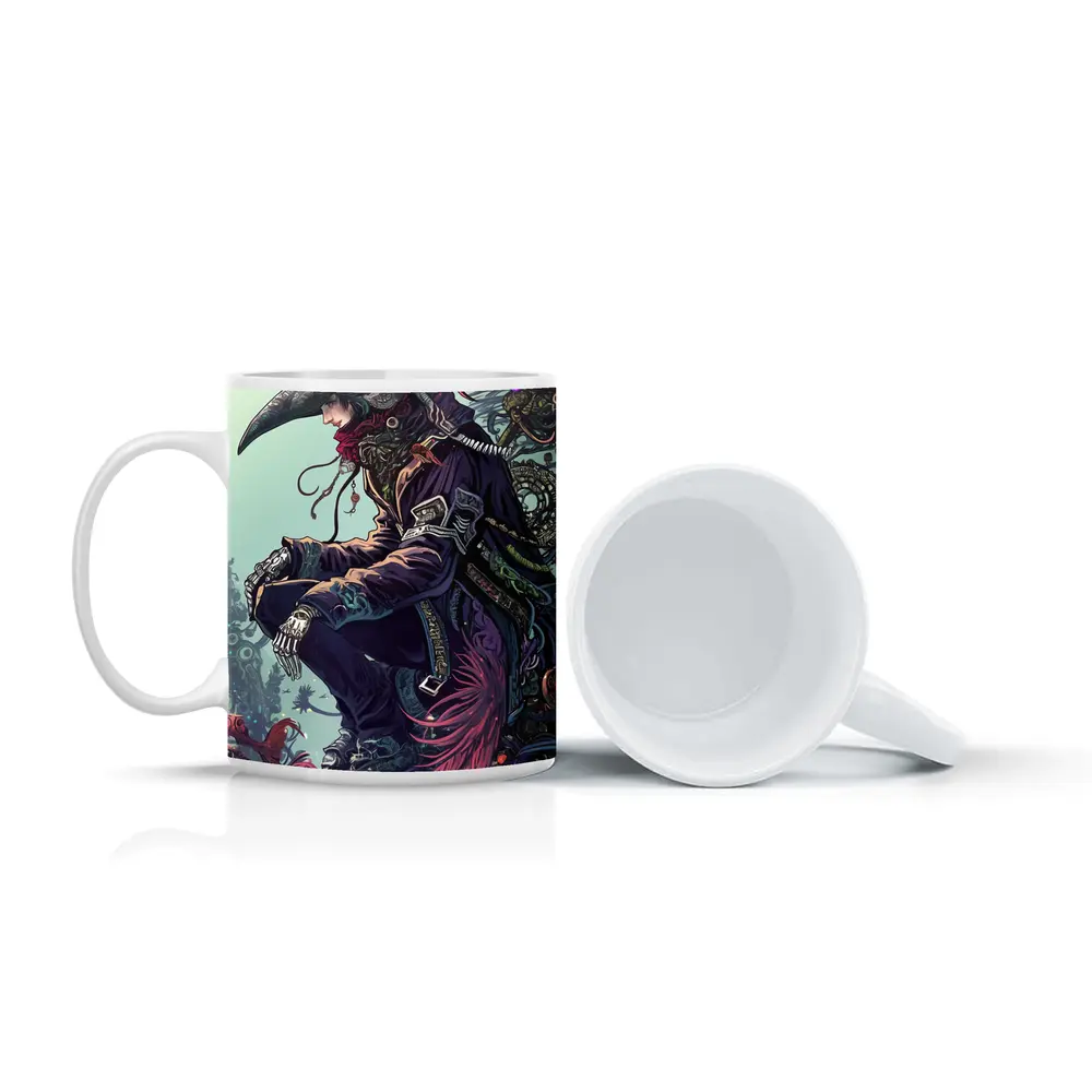 Plague Doctor Steampunk Fantasy Dark Art – Mugs
