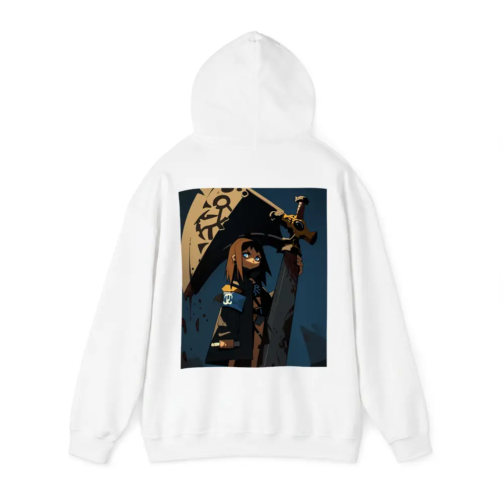 Anime Girl Dark Warrior Sword Night – Hoodies