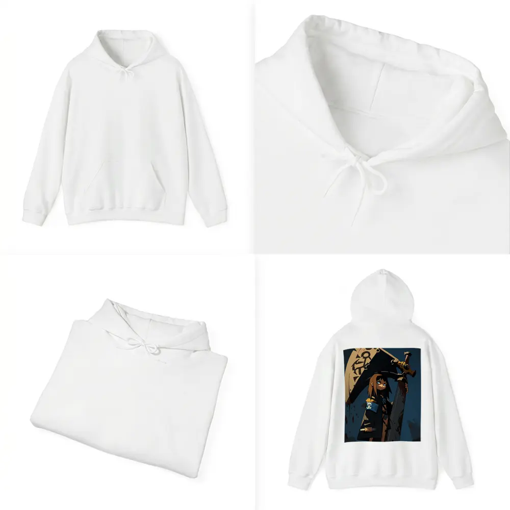Anime Girl Dark Warrior Sword Night – Hoodies