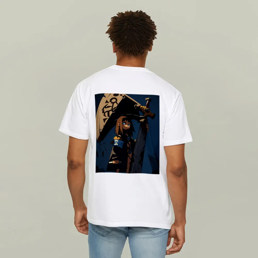 Anime Girl Dark Warrior Sword Night – T-Shirts