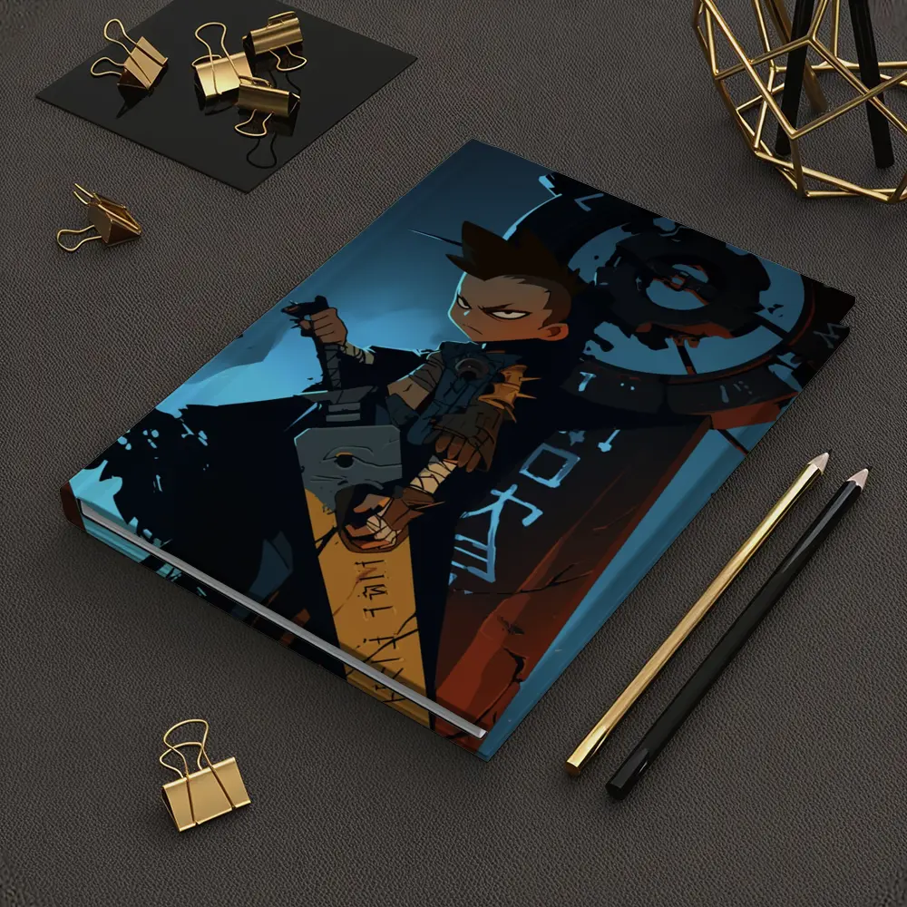 Anime Warrior Boy Dark Fantasy Art – Notebooks