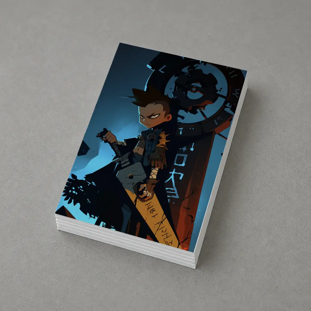 Anime Warrior Boy Dark Fantasy Art – Postcards