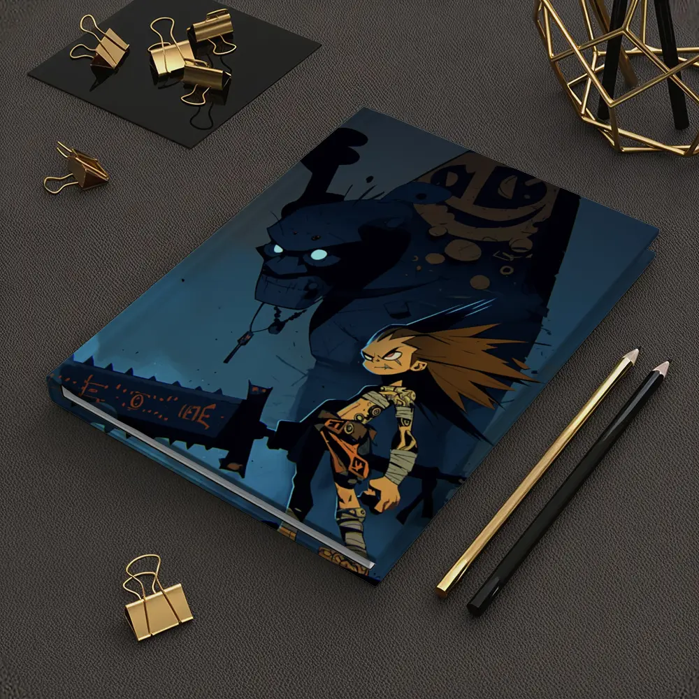 Anime Boy Dark Monster Night Scene – Notebooks