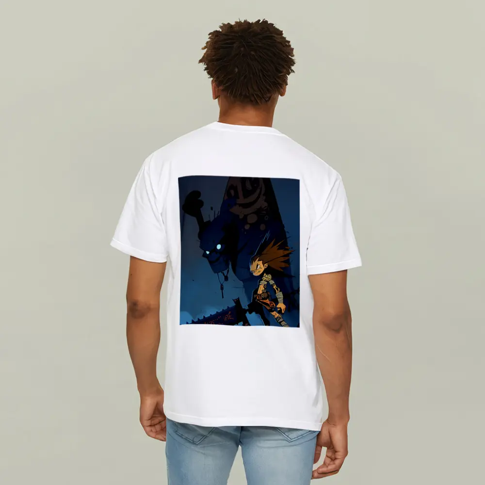Anime Boy Dark Monster Night Scene – T-Shirts