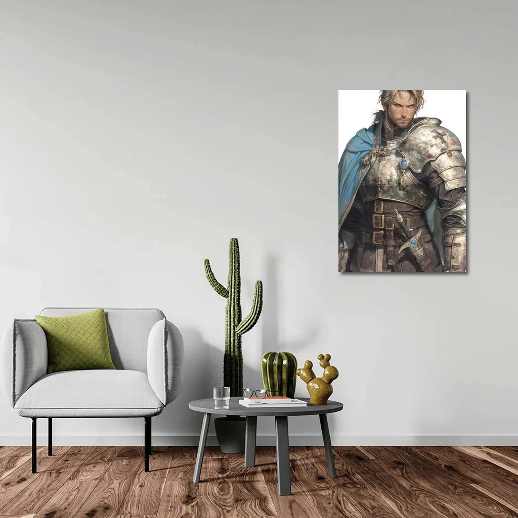 Armored Knight Warrior Anime Fantasy Art – Wall Art
