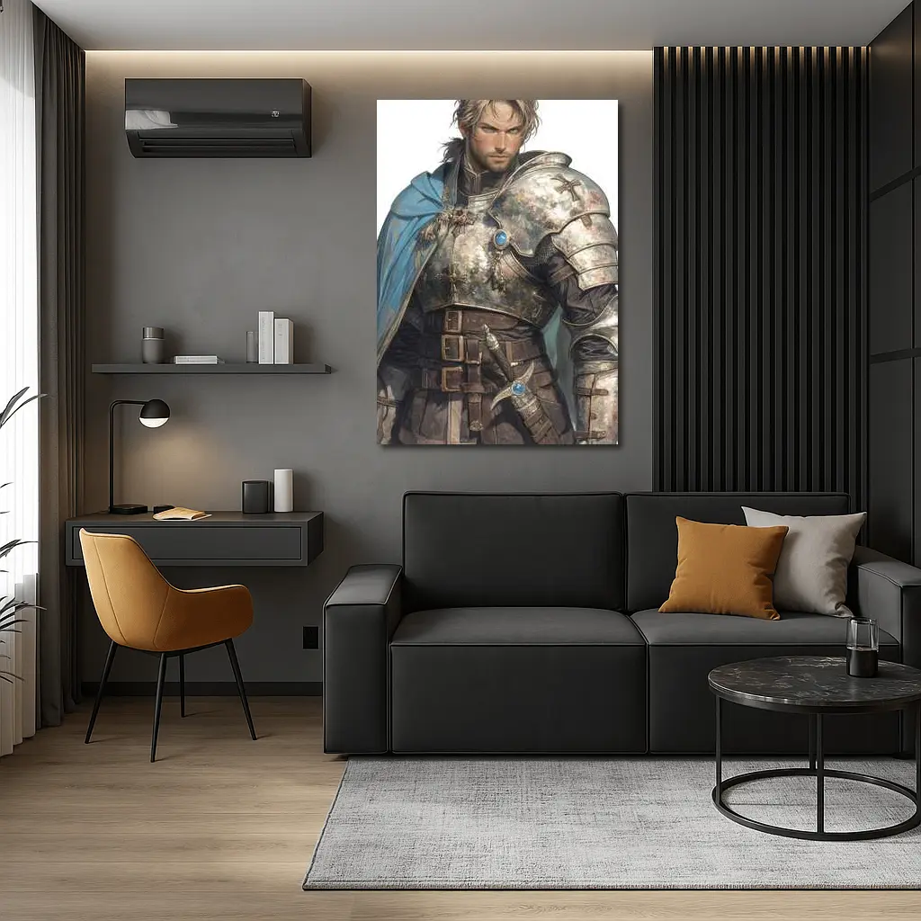 Armored Knight Warrior Anime Fantasy Art – Wall Art