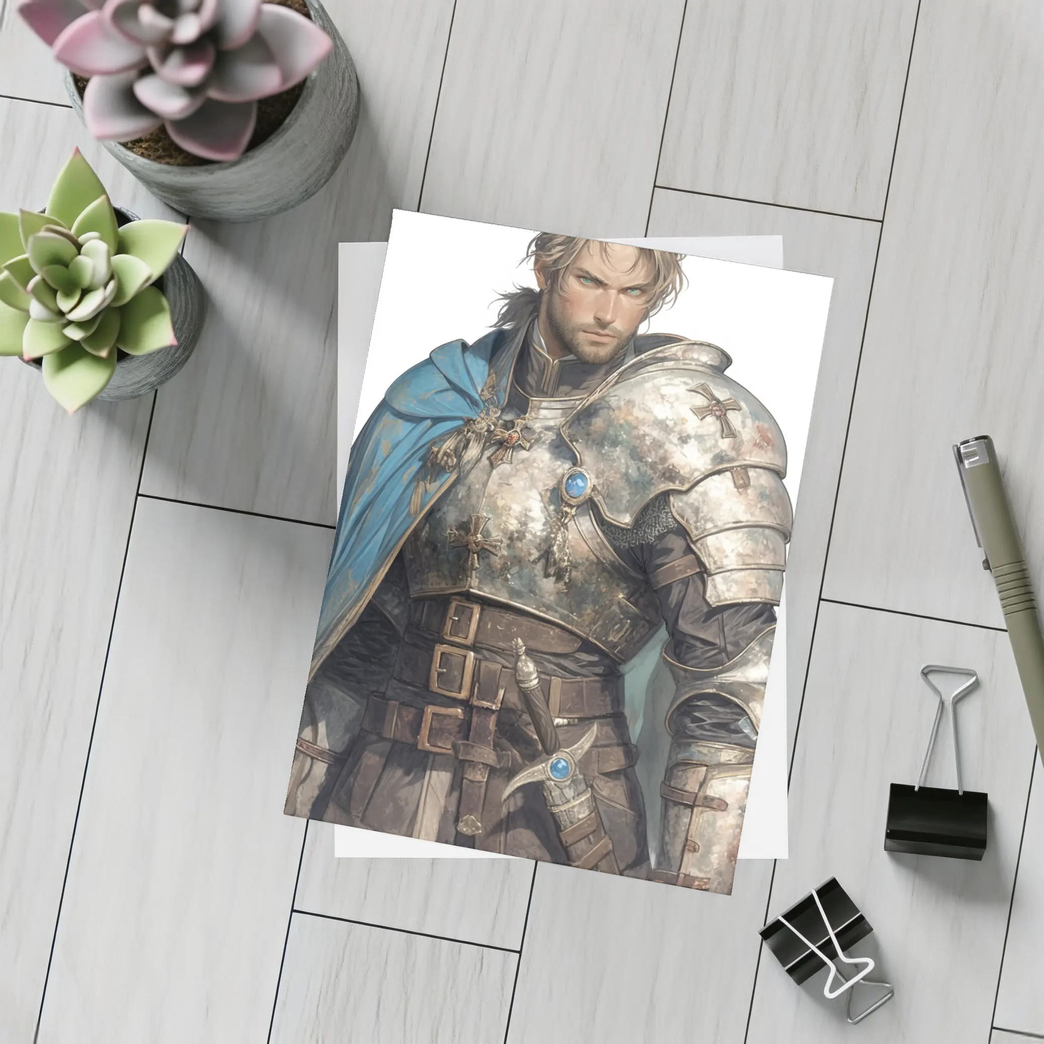 Armored Knight Warrior Anime Fantasy Art – Postcards
