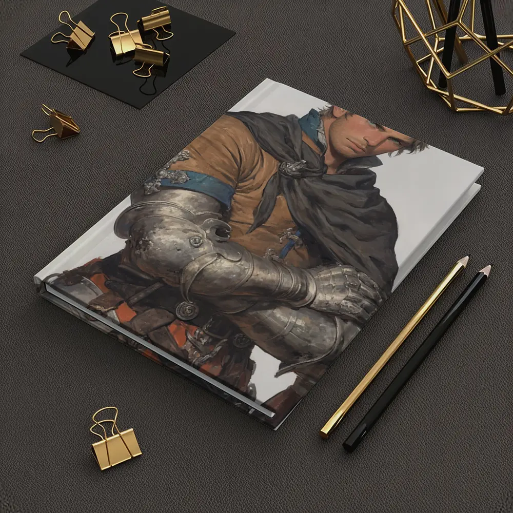 Medieval Knight Warrior Fantasy Art Portrait – Notebooks