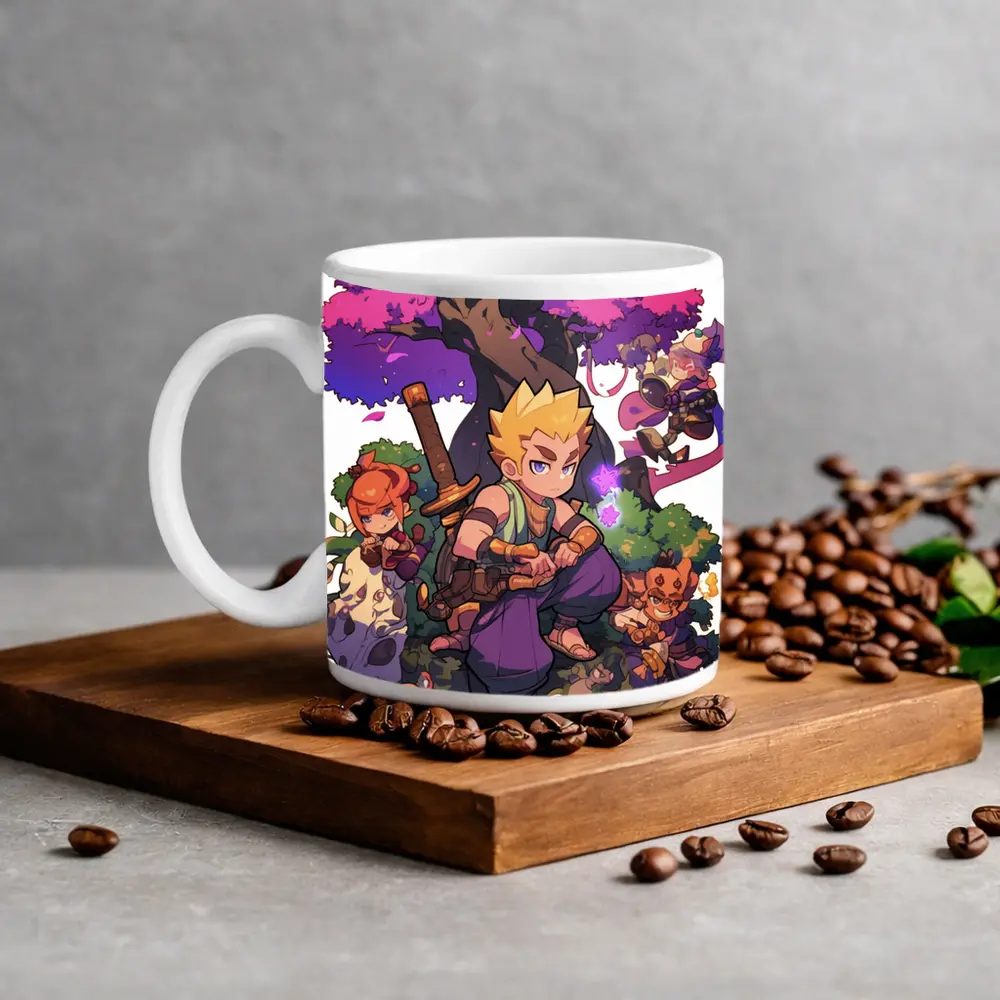 Anime Warrior Boy Fantasy Forest Adventure – Mugs