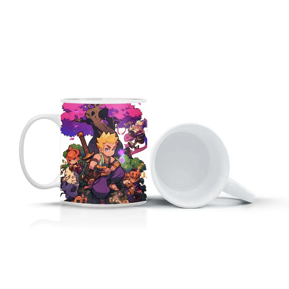Anime Warrior Boy Fantasy Forest Adventure – Mugs