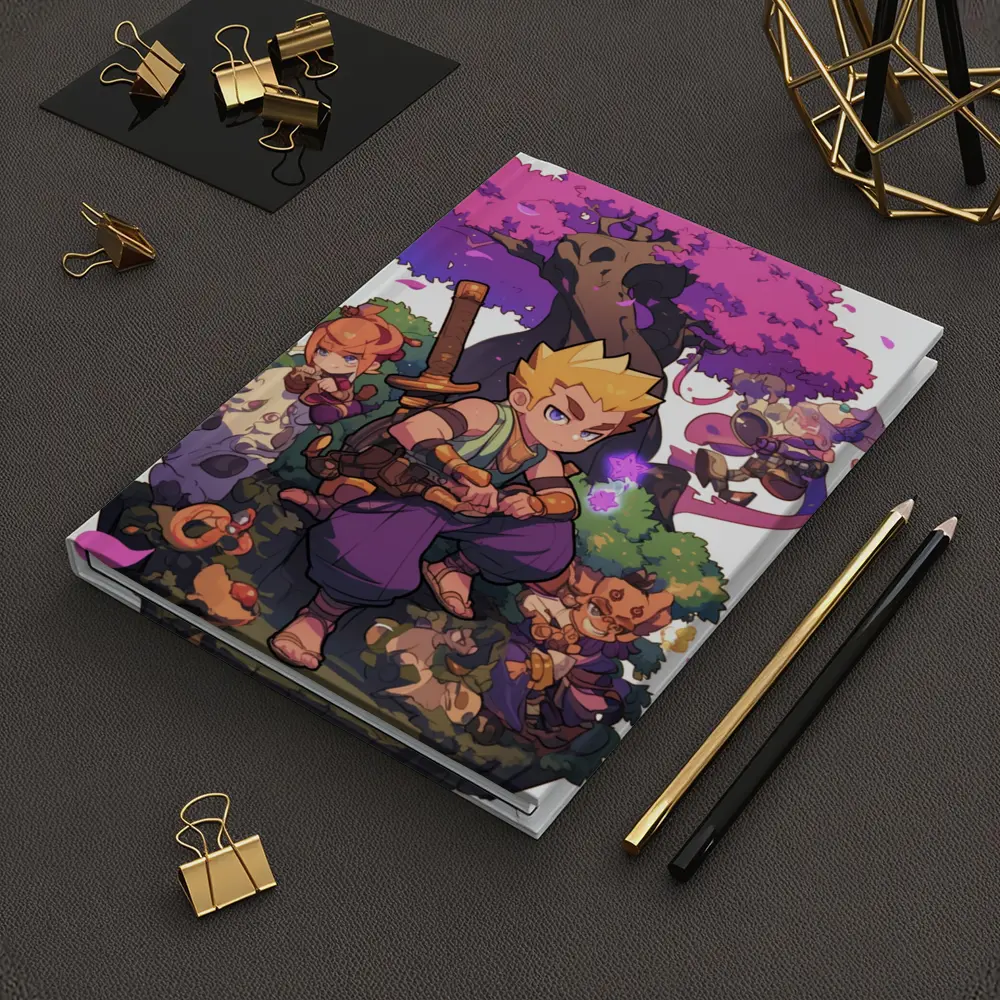 Anime Warrior Boy Fantasy Forest Adventure – Notebooks