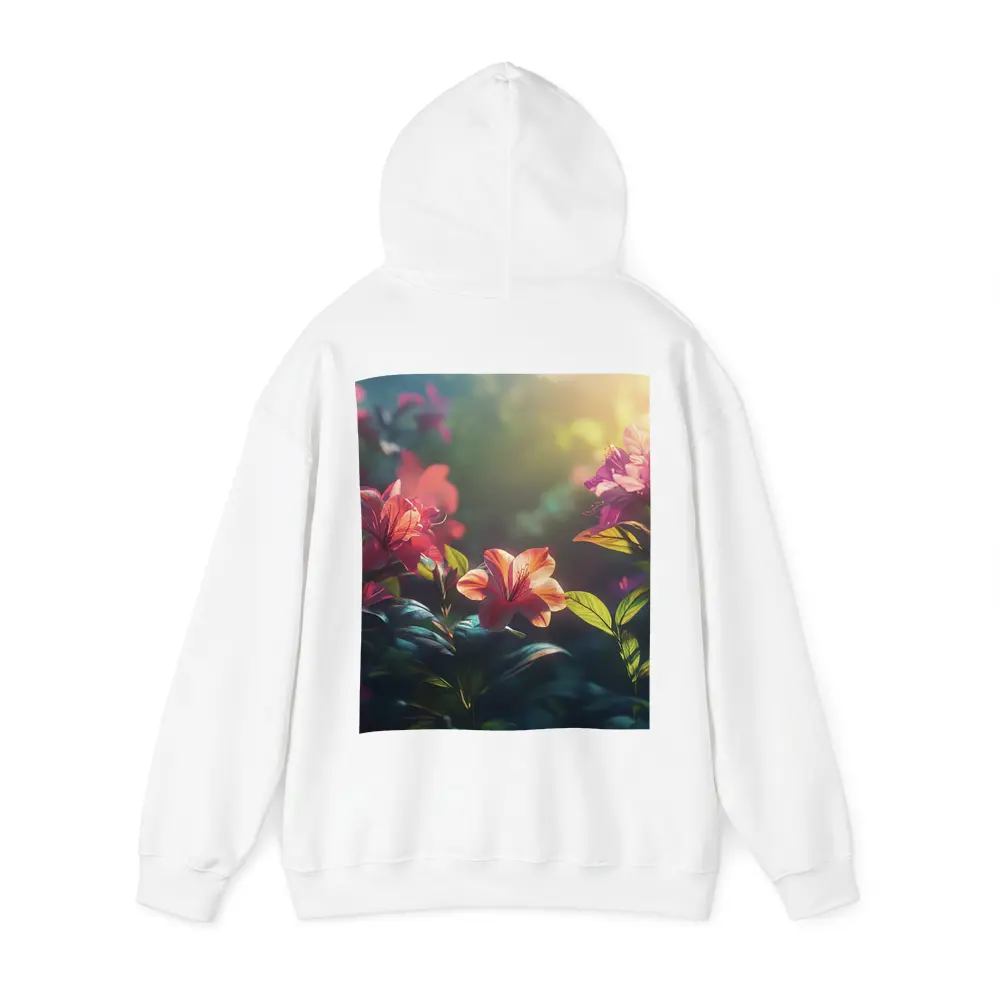Tropical Lilies Blooming in Warm Sunlight – Hoodies