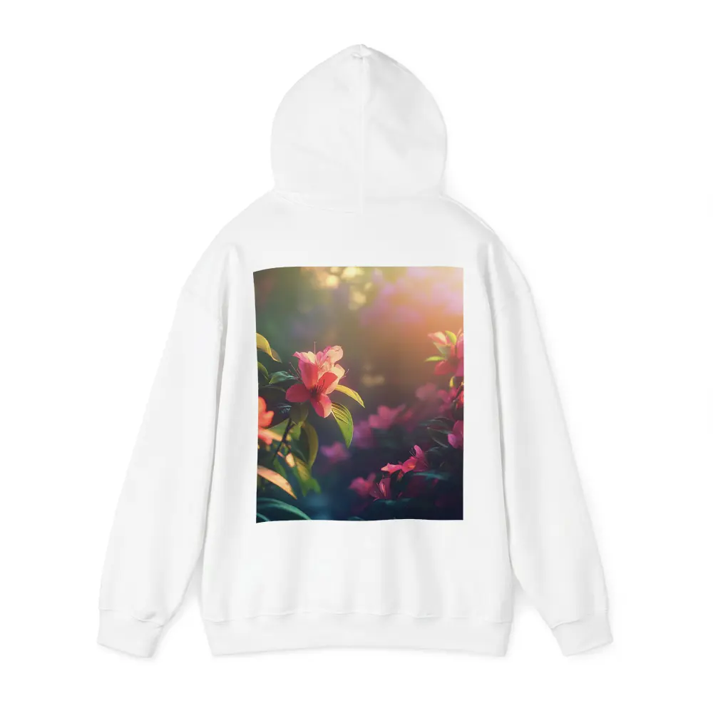 Pink Azalea Flowers Warm Garden Sunlight – Hoodies