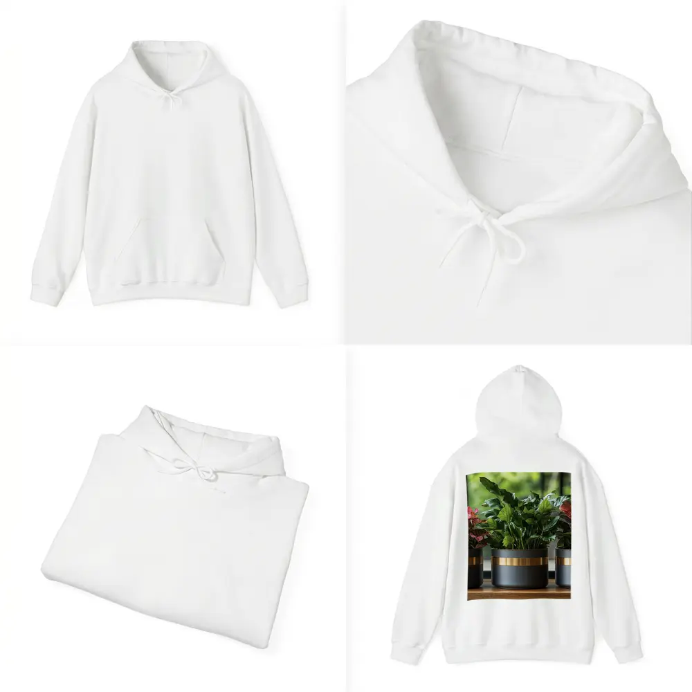 Dark Matte Pots Gold Band Indoor Plants – Hoodies