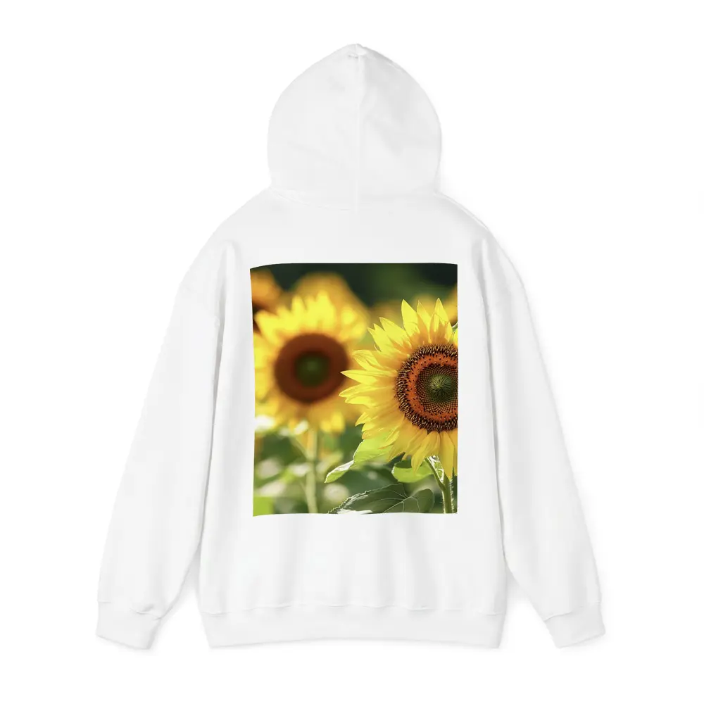 Sunflower Field Close Up Yellow Blooms – Hoodies