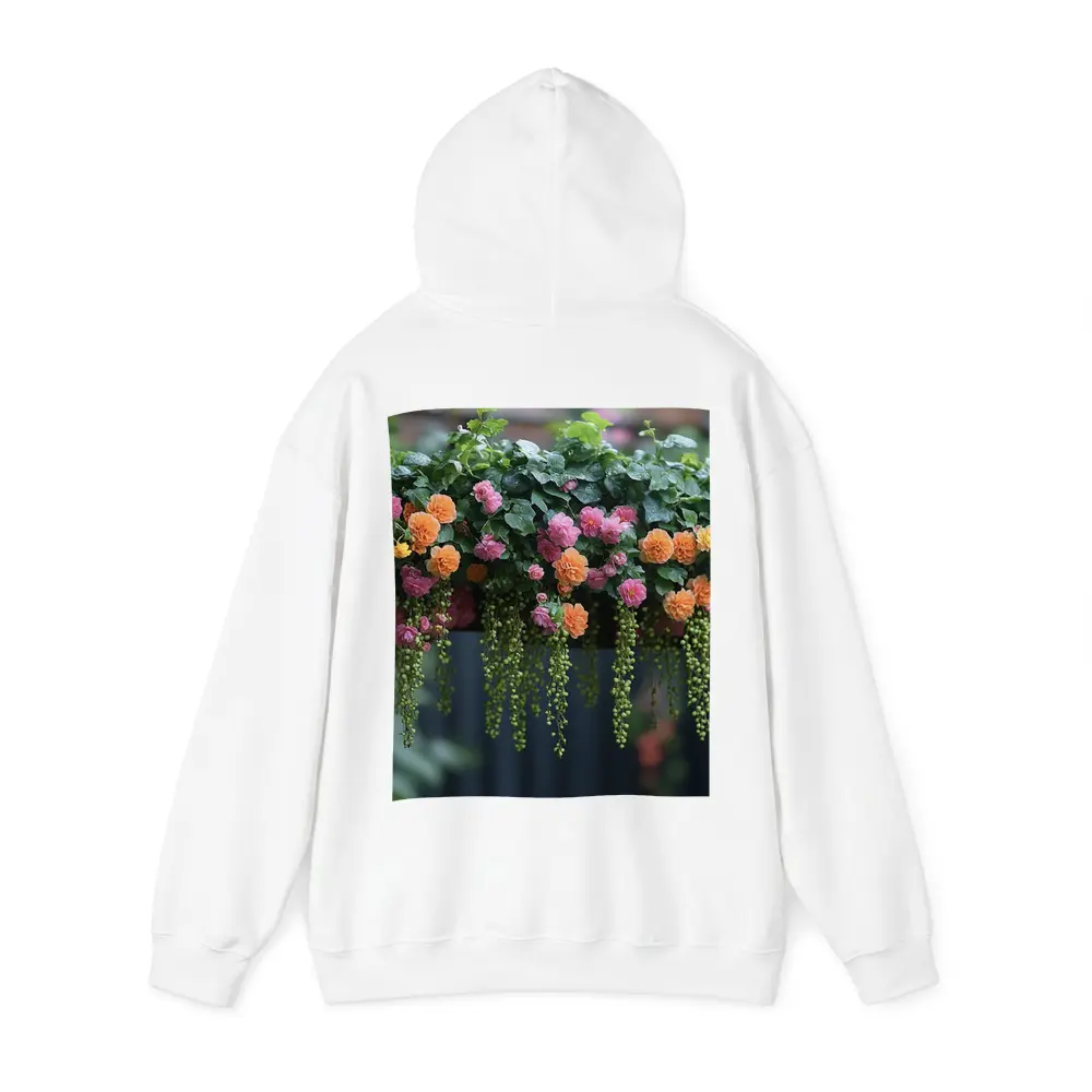 Hanging Basket Pink Orange Begonias Garden – Hoodies