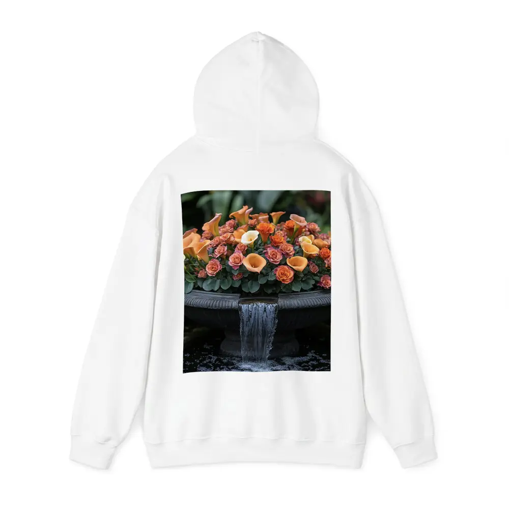 Orange Roses Calla Lilies Garden Fountain – Hoodies