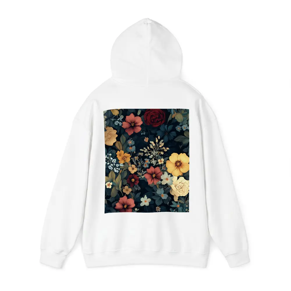 Dark Floral Botanical Garden Mixed Flowers – Hoodies