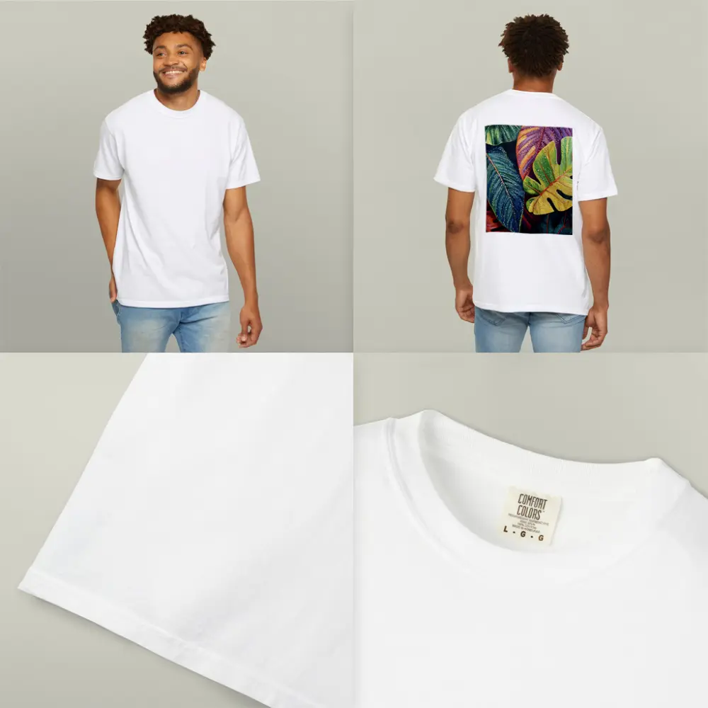 Tropical Monstera Leaves With Dew Drops – T-Shirts