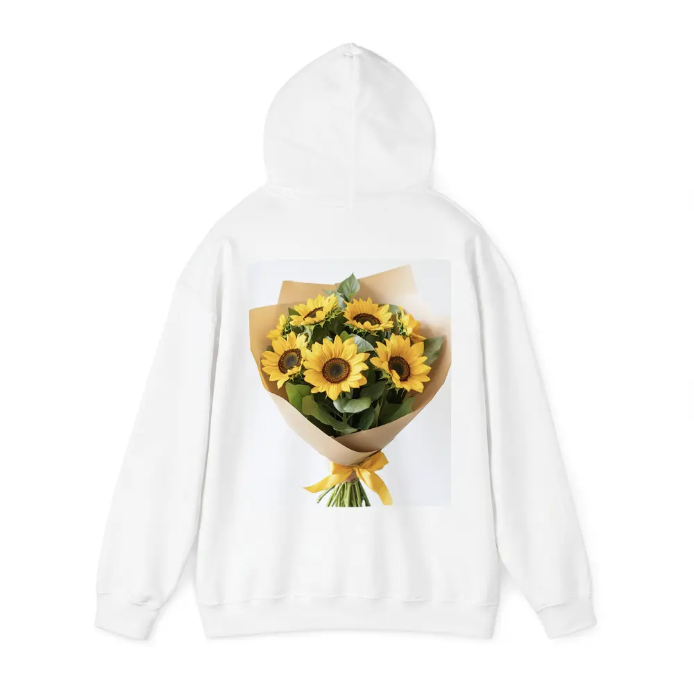 Sunflower Bouquet Wrapped in Kraft Paper – Hoodies