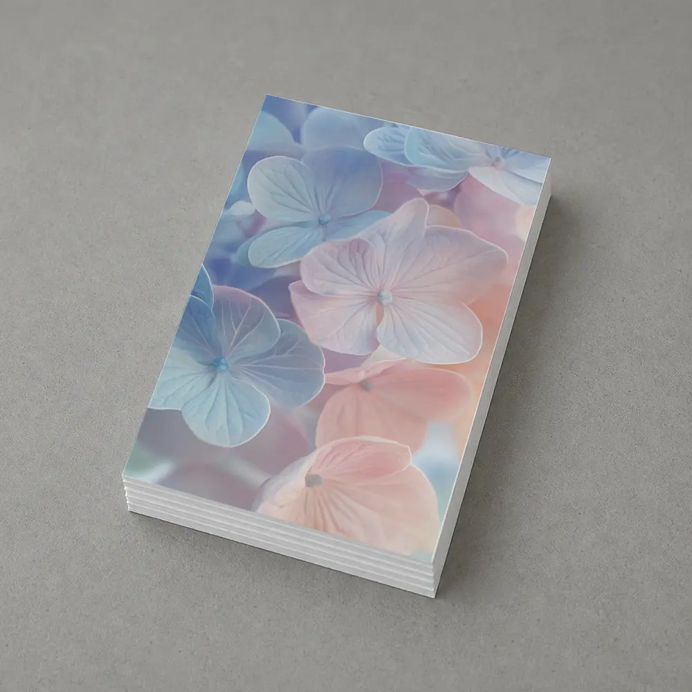Soft Pastel Hydrangea Flowers Close Up – Postcards