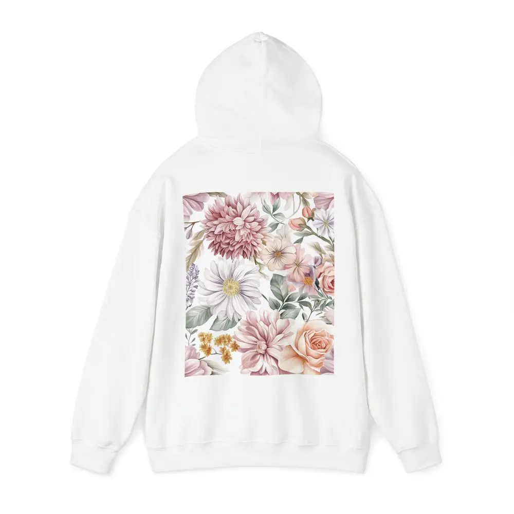 Watercolor Roses Dahlias Daisies Floral Pattern – Hoodies