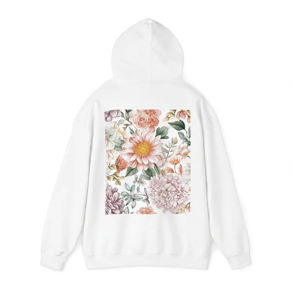 Watercolor Peonies Roses Daisies Floral Pattern – Hoodies