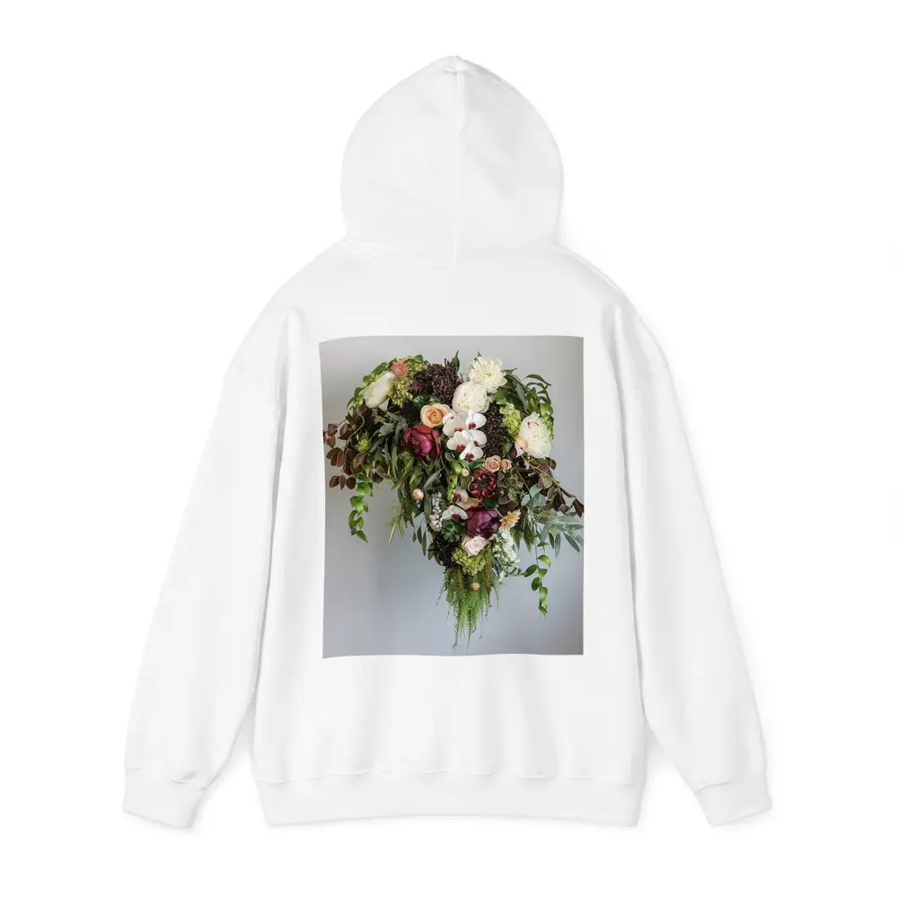 Dark Floral Bouquet Orchids Peonies Roses Green – Hoodies