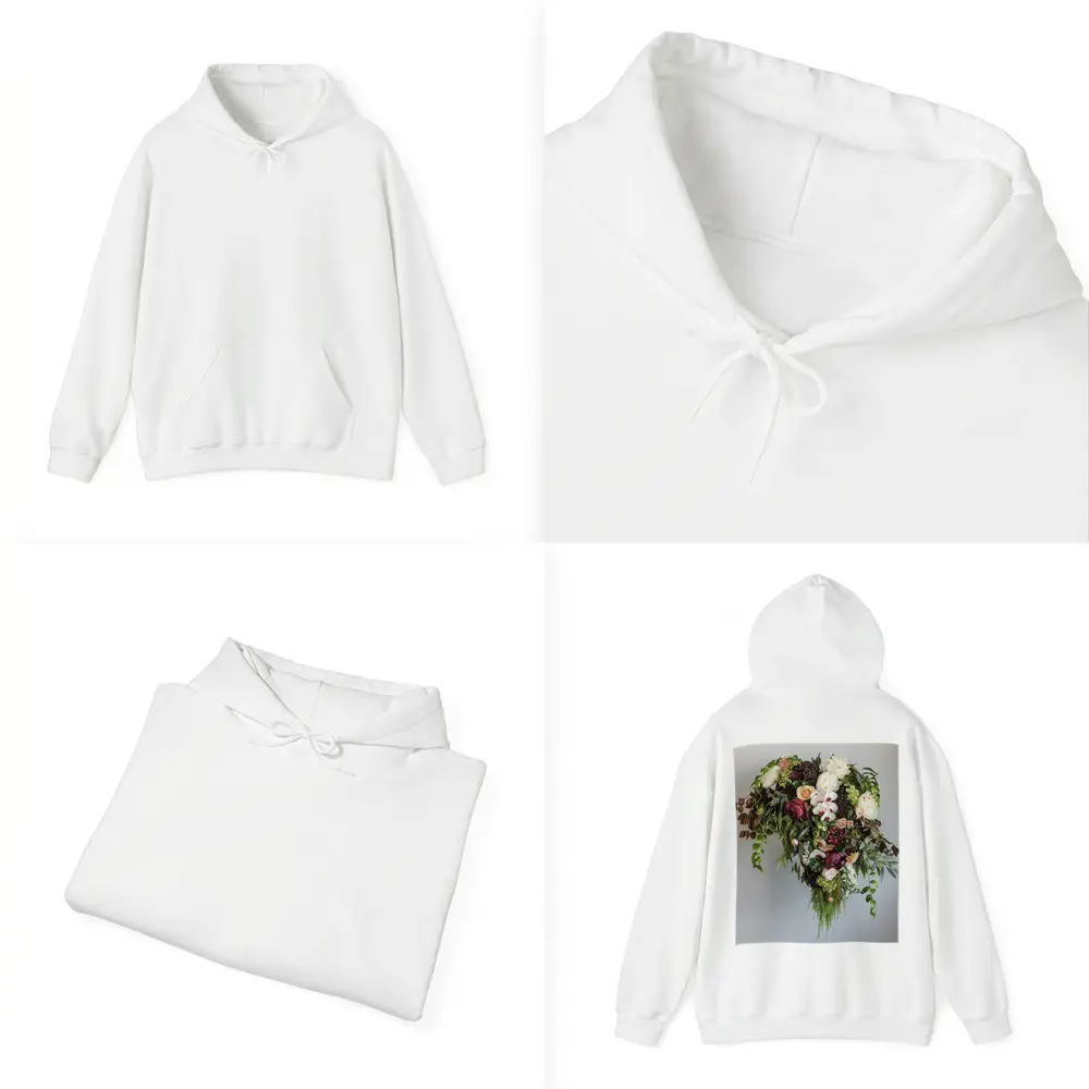 Dark Floral Bouquet Orchids Peonies Roses Green – Hoodies