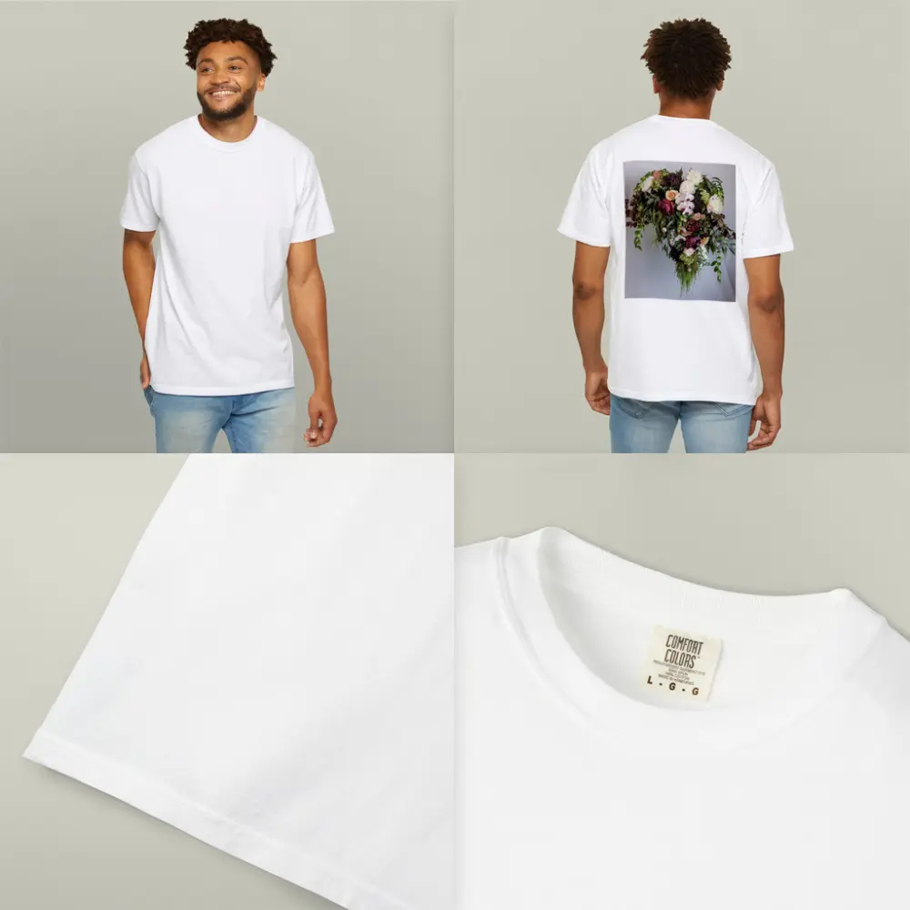 Dark Floral Bouquet Orchids Peonies Roses Green – T-Shirts