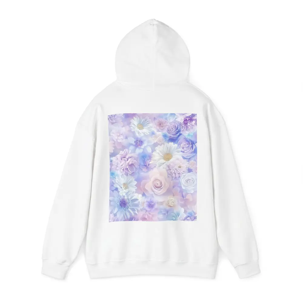 Soft Pastel Roses Daisies Floral Pattern – Hoodies