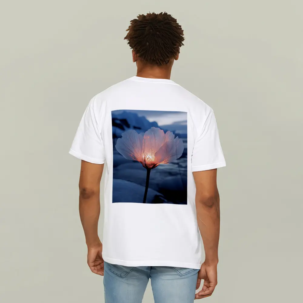 Glowing Ice Flower Arctic Glacier Winter Scene – T-Shirts