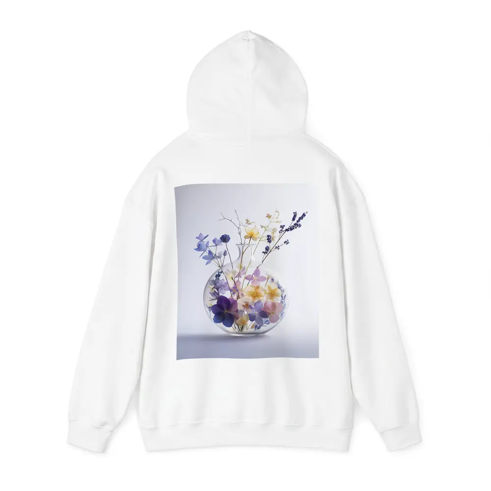 Wild Flowers in Round Glass Vase – Hoodies