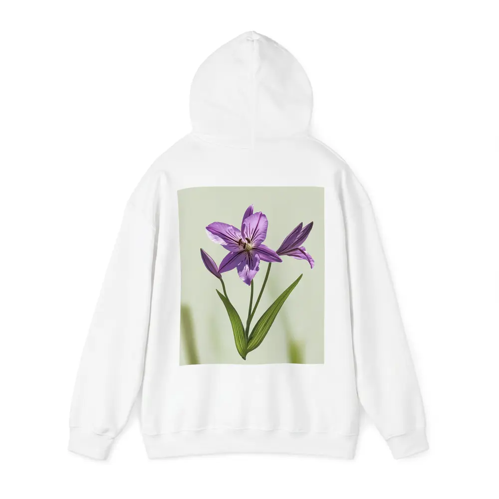 Purple Lily Flower Green Soft Background – Hoodies