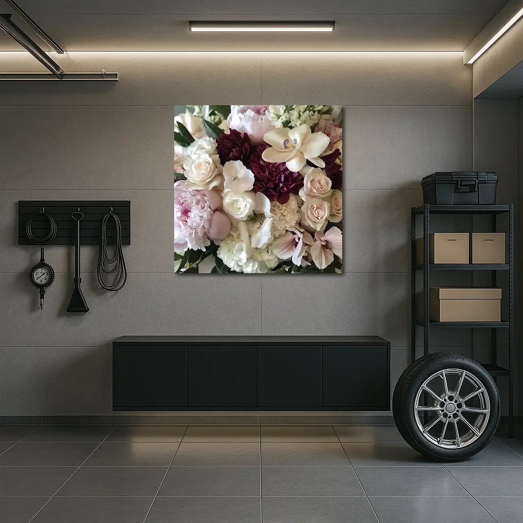 Peonies Roses Orchids Dahlia Floral Bouquet – Wall Art