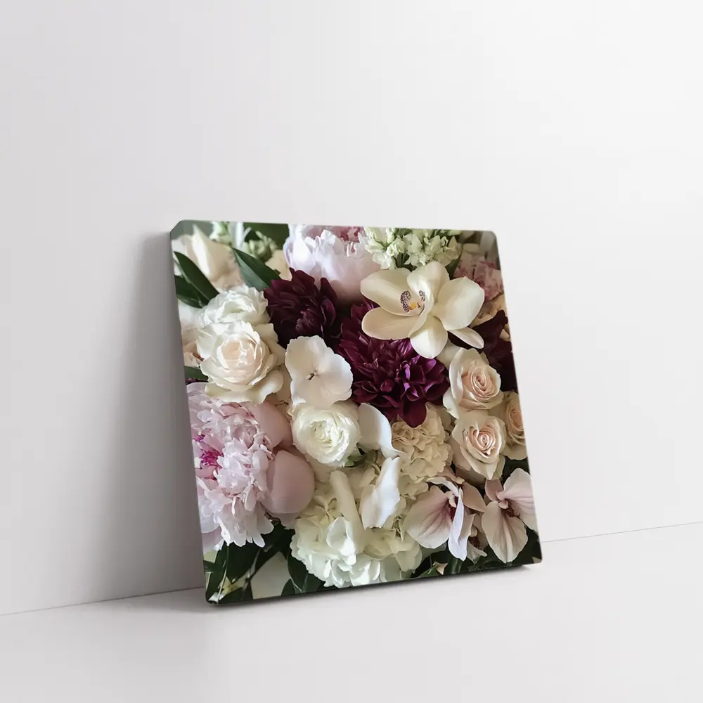 Peonies Roses Orchids Dahlia Floral Bouquet – Wall Art
