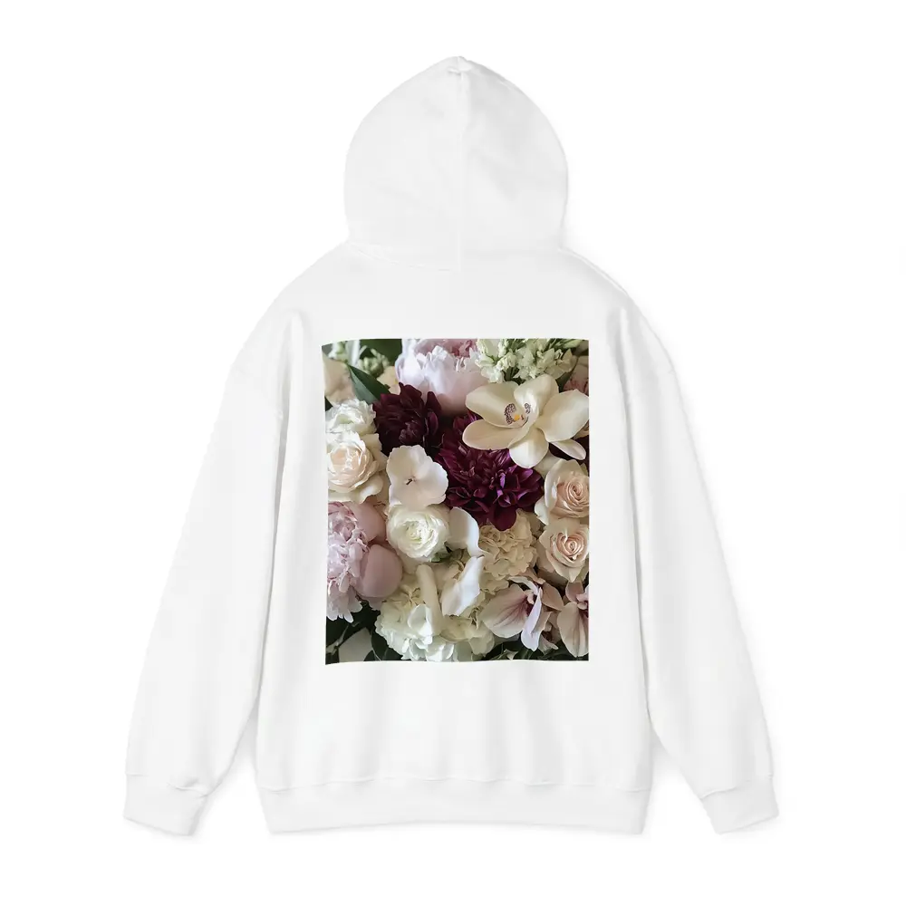 Peonies Roses Orchids Dahlia Floral Bouquet – Hoodies