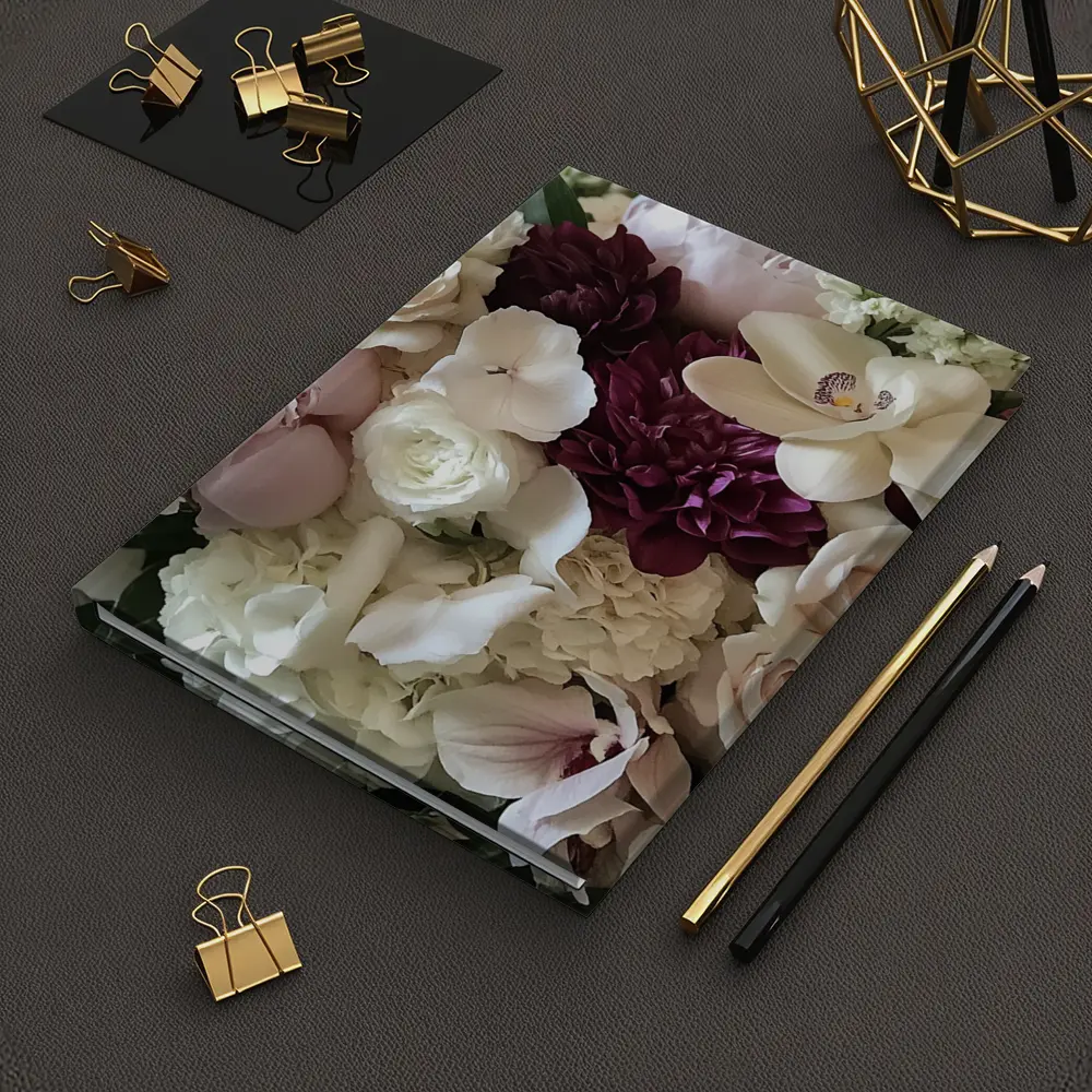 Peonies Roses Orchids Dahlia Floral Bouquet – Notebooks