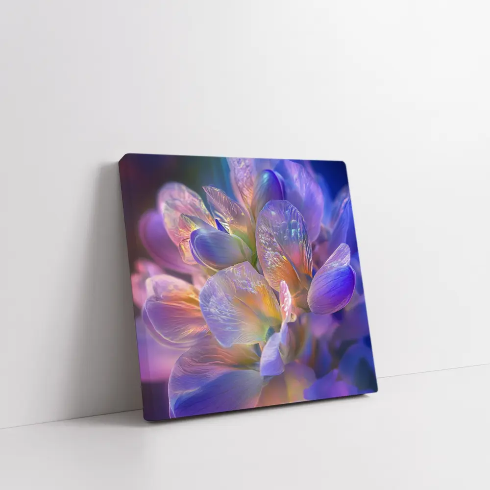 Purple Freesia Flower Close Up Macro – Wall Art