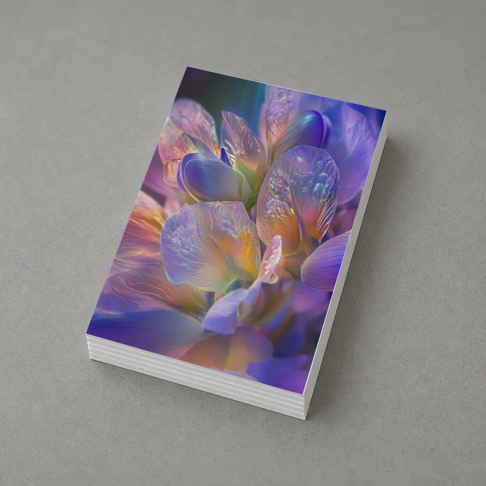 Purple Freesia Flower Close Up Macro – Postcards