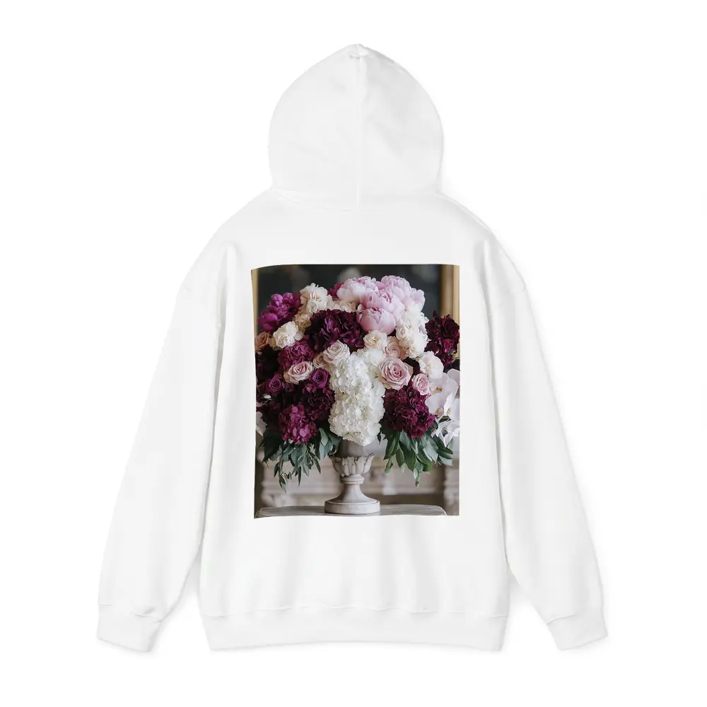 Peonies Hydrangea Roses Orchids Elegant Arrangement – Hoodies