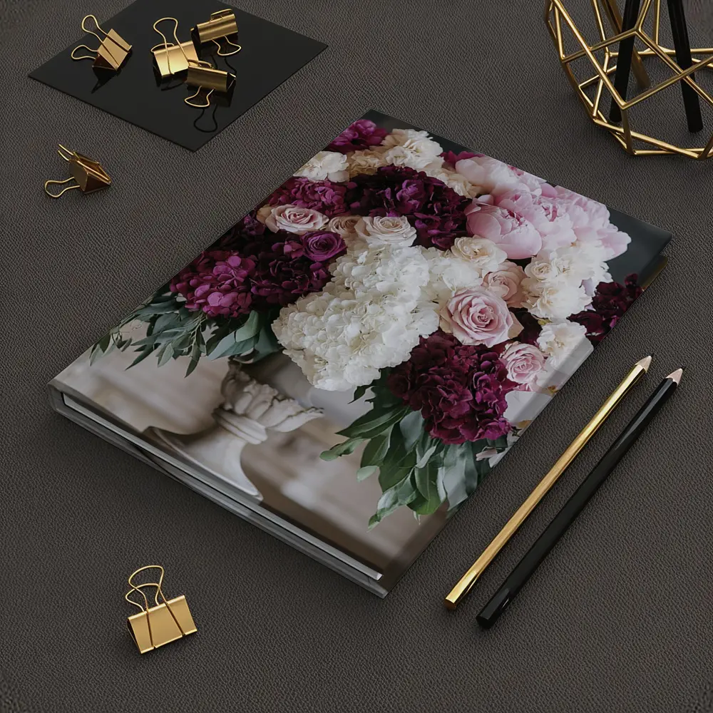 Peonies Hydrangea Roses Orchids Elegant Arrangement – Notebooks