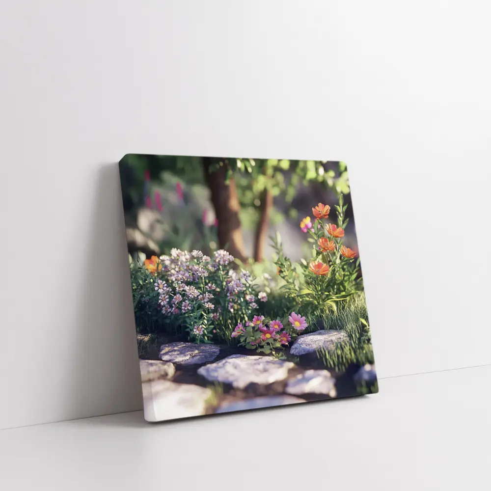 Garden Path Wildflowers Stone Steps Summer – Wall Art
